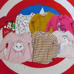 7 Long Sleeve Shirt Bundle for Girls